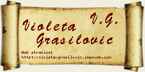 Violeta Grasilović vizit kartica